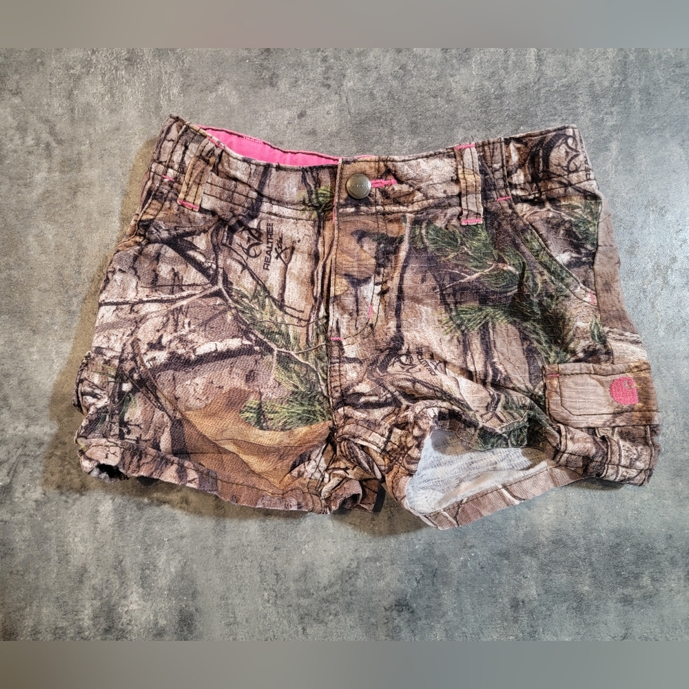 Carhartt Camo Shorts Sz 5 Pink Details